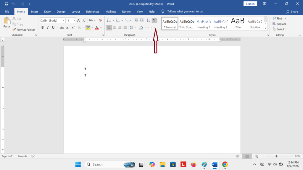 Cara Menampilkan Page Break di word