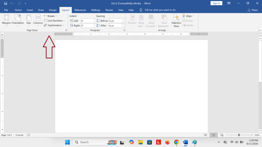 CAra Mengatur Margin di Word