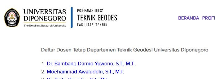 Cara mengetauhi NIP dosen