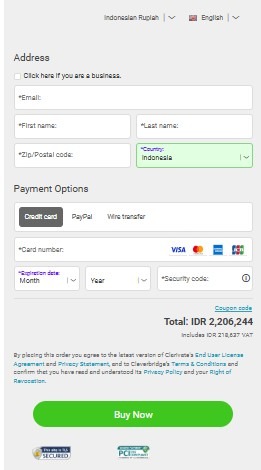 Pembayaran aplikasi endnote