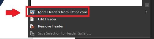 Cara membuat header di word