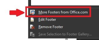 cara membuat footer di microsoft word