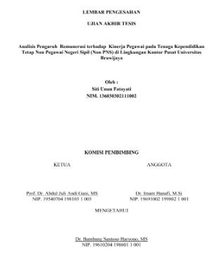 Contoh lembar pengesahan