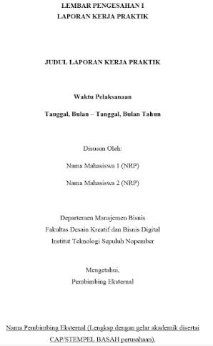 Contoh Lembar Pengesahan Praktek