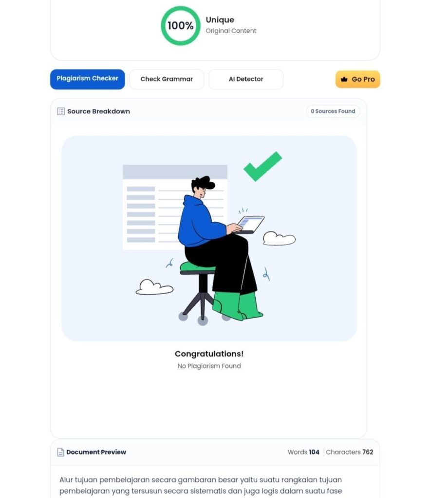 Situs Cek Plagiarisme Duplichecker