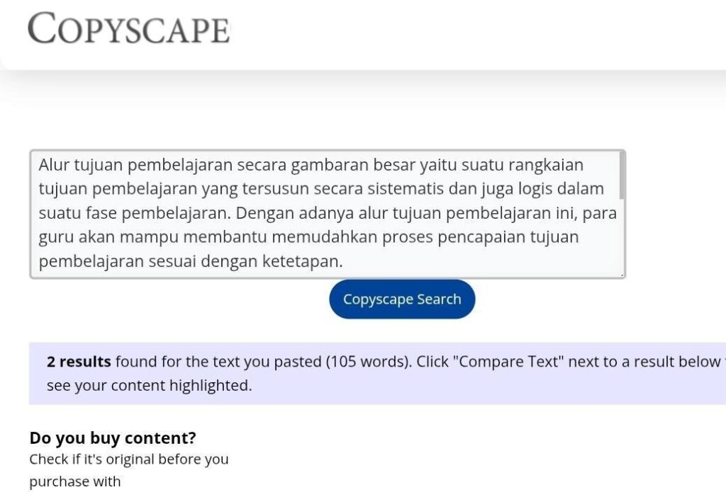 Situs Cek Plagiarisme Copyscape